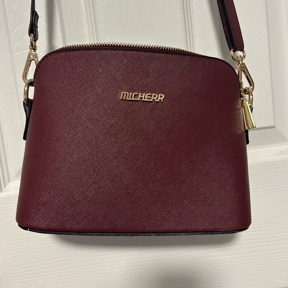 Maroon crossbody bag